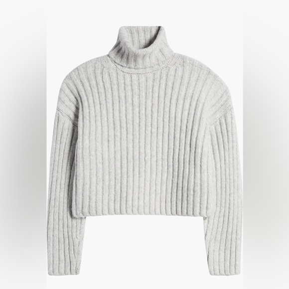 NWT Topshop Cozy Gray Turtleneck Sweater Long Sleeve Varied Sizes - Picture 2 of 16